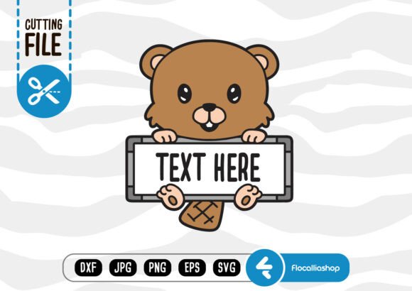 Animal Layered Board SVG, Beaver SVG