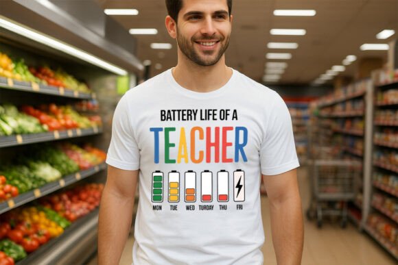 Battery Level Teacher PNG: A Creative Asset for Educator Branding