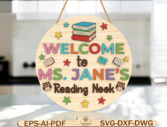 Create a Magical Personalized Reading Nook Sign SVG for Your Space