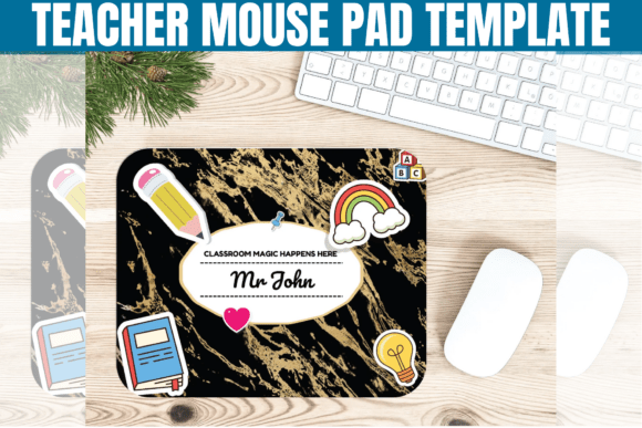 Editable Teacher Mouse Pad, Printable: A Digital Solution for Personalized Gifting