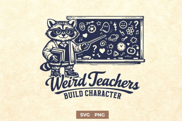 Weird Teachers Build Character Funny SVG